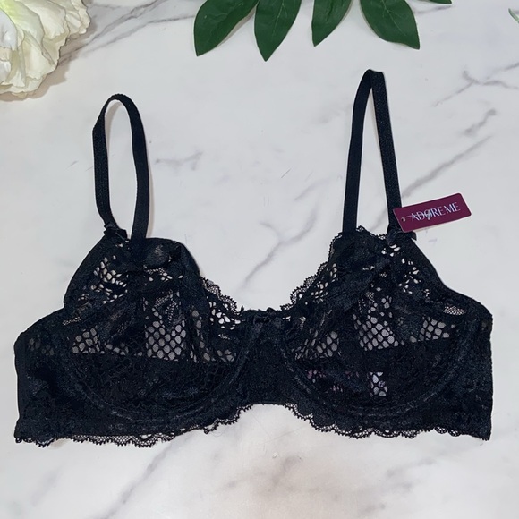 Adore Me Non Padded Lace Wire Bra size 32D - Picture 1 of 13